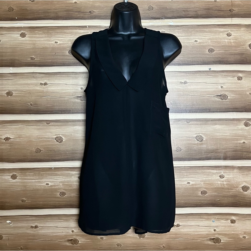 5/$20 Love stitch women black blouse size M - Picture 4 of 10